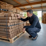 B&ucirc;ches compress&eacute;es, un combustible efficace pour un po&ecirc;le &agrave; bois.